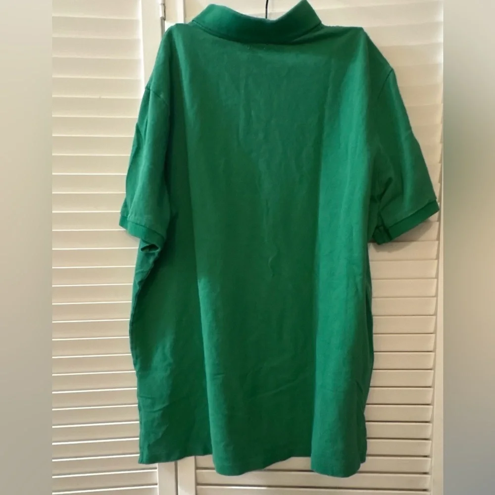 Polo Ralph Lauren Men Custom Classic Fit Mesh Polo Shirt Pony Logo‎ Siz M green